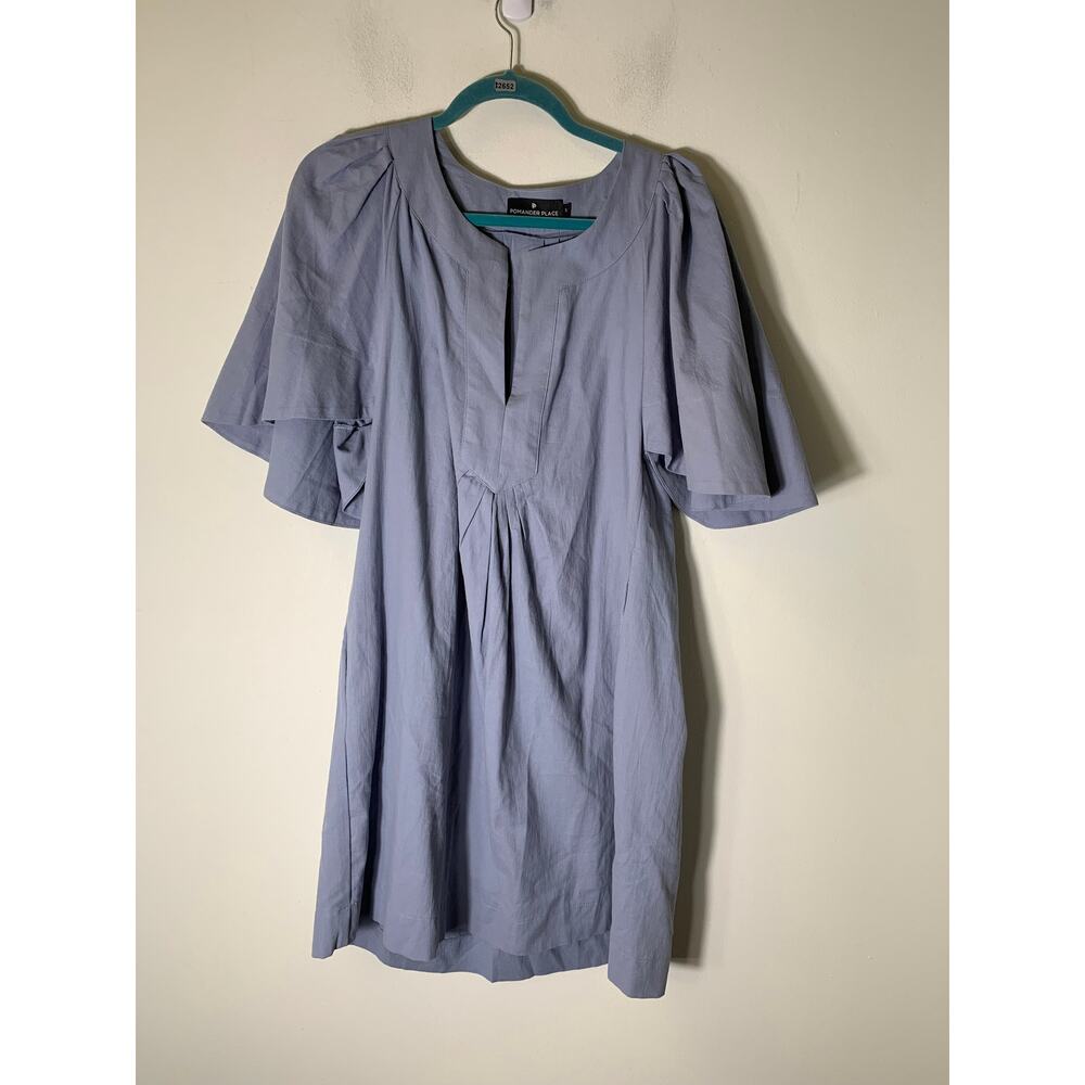 Pomander Place Finley Flutter Blue Mini Dress